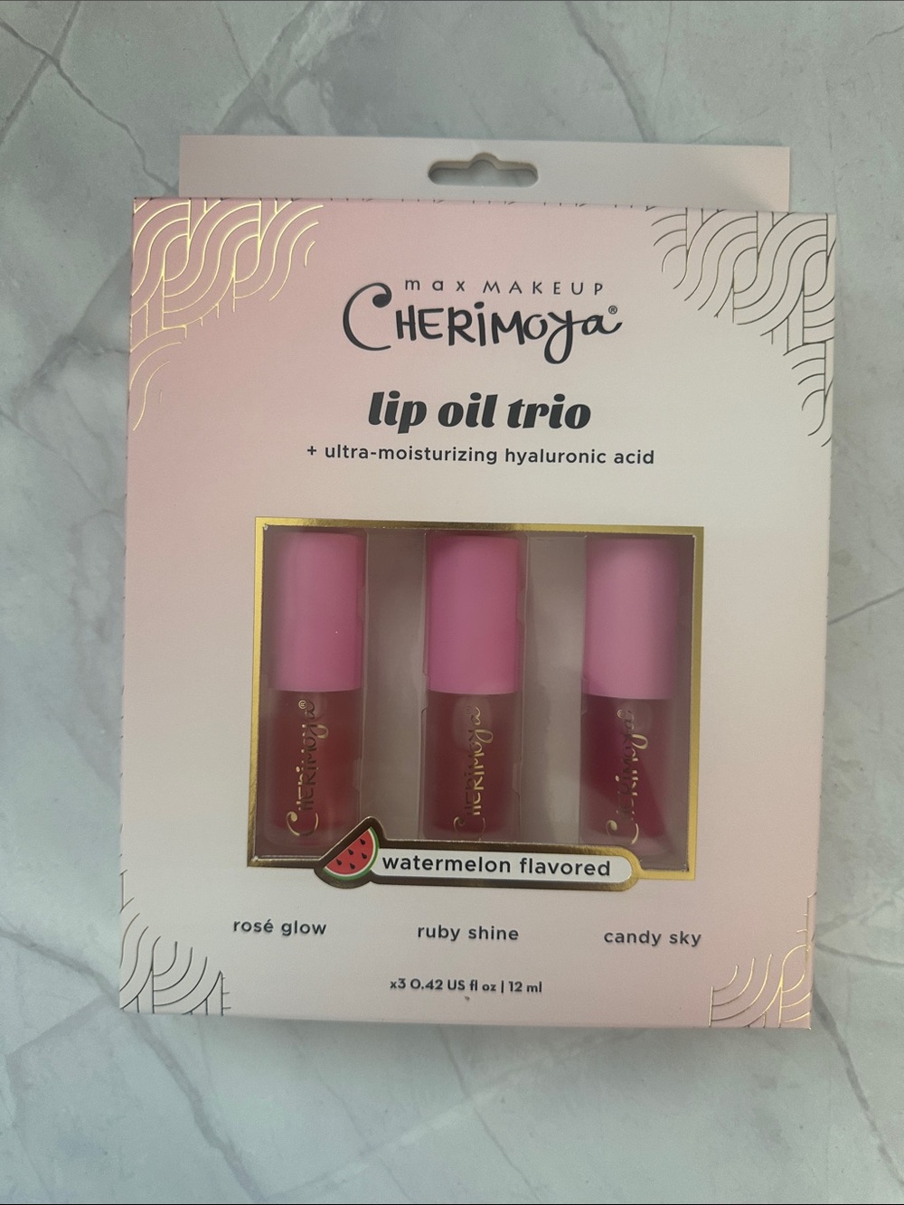 Max Makeup Lip Oil Trio - (Watermelon Flavored)